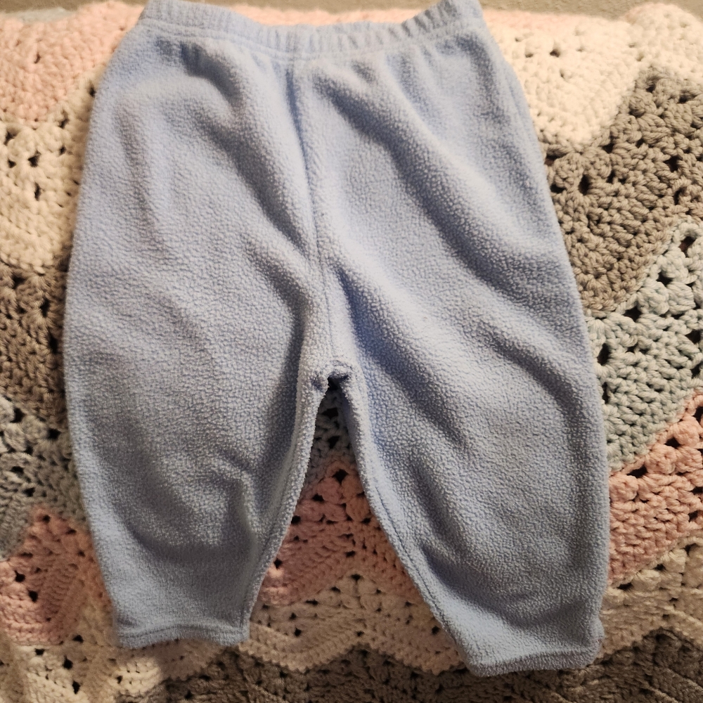 Cozy Blue Fleece Kids Pants